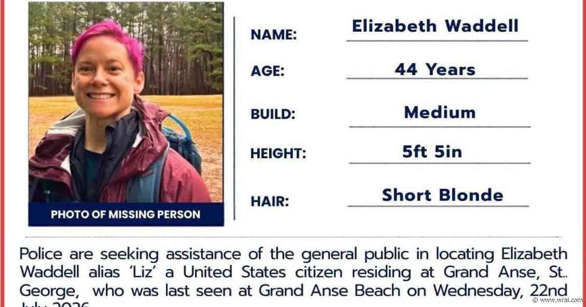 Cary official’s wife reported missing in Grenada