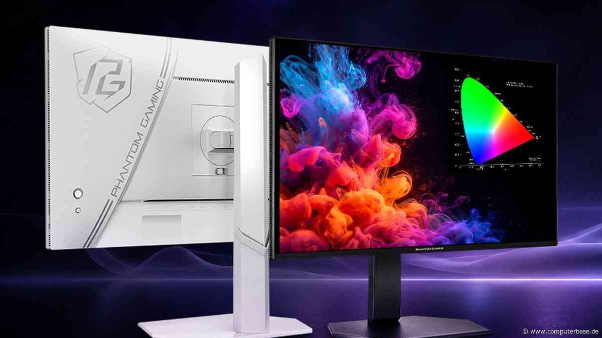 In Schwarz oder Weiß: QD-OLED-Monitor ASRock PGO27QSA erreicht den Markt