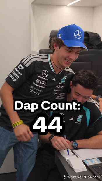 Everyone knew Kimi turned up to the track today 😅 #f1 #kimiantonelli #mercedesf1