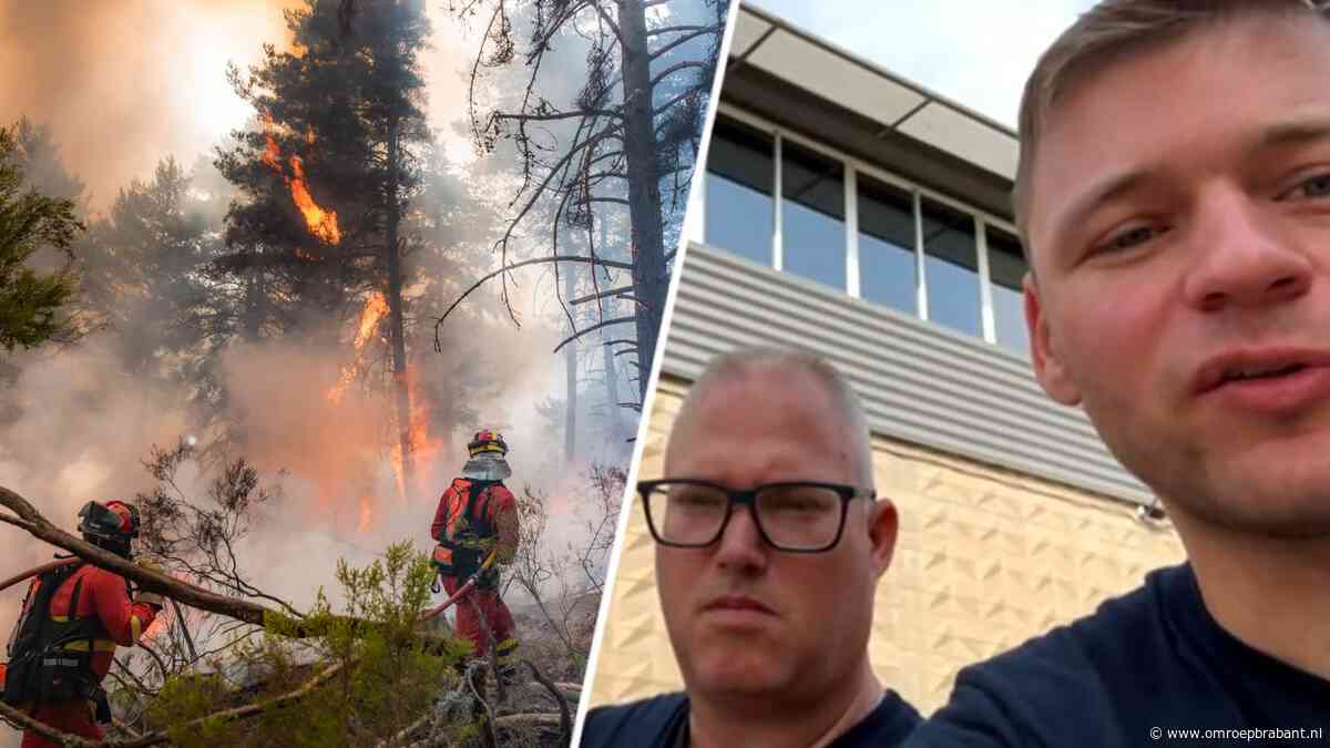Brabantse brandweermannen in Spanje: 'Blussen is hier bijna niet te doen'