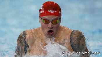 Adam Ramsay-Peaty's wife Holly watches on as star reaches 100m breaststroke final after bizarre 10-minute delay to heats - and local hero Duncan Scott surges to gold