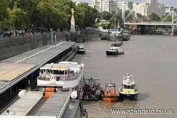 Police boat rushing to 'person in Thames' crashes into Westminster Bridge injuring five officers