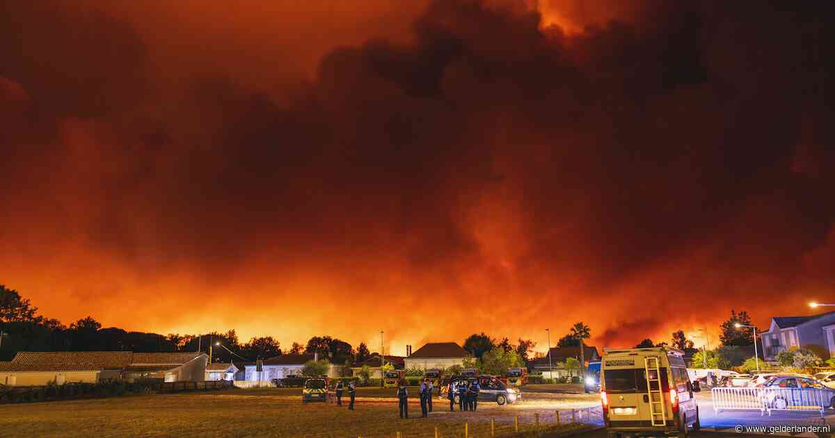 Vuurrode lucht in Frankrijk, oppervlakte twee keer zo groot als Parijs in de as: ‘Brand van ongekende omvang’