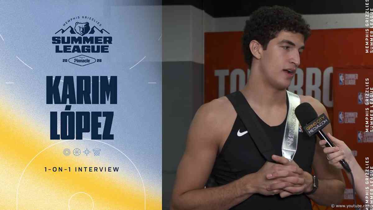 Karim López 1 on 1 Interview | Grizzlies vs. Hawks