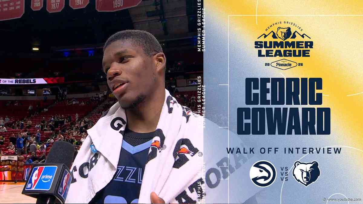 Cedric Coward Walk-Off Interview | Grizzlies vs. Hawks
