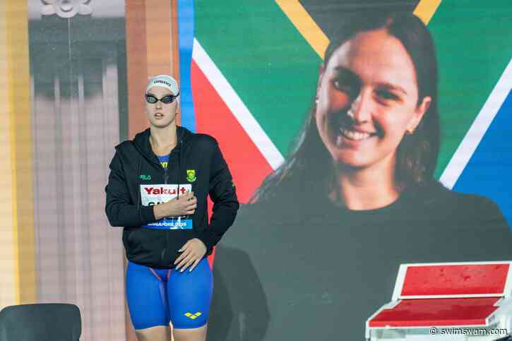 South African Women Set New African Record With 3:38.67 in 400 Freestyle Relay