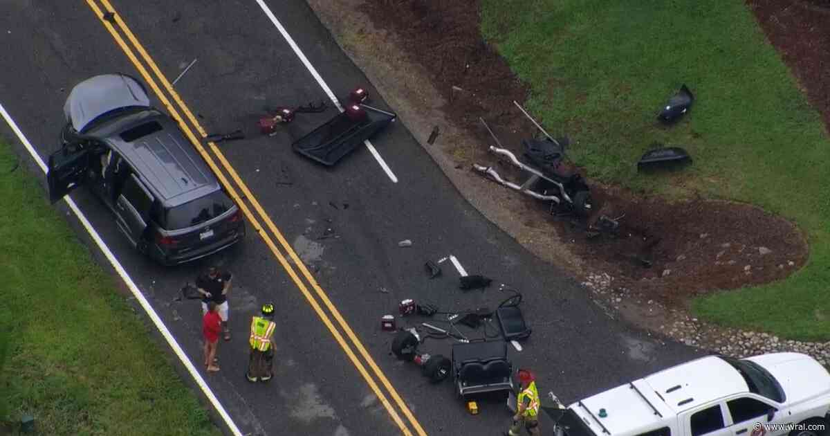 Golf cart involved in Wake County crash