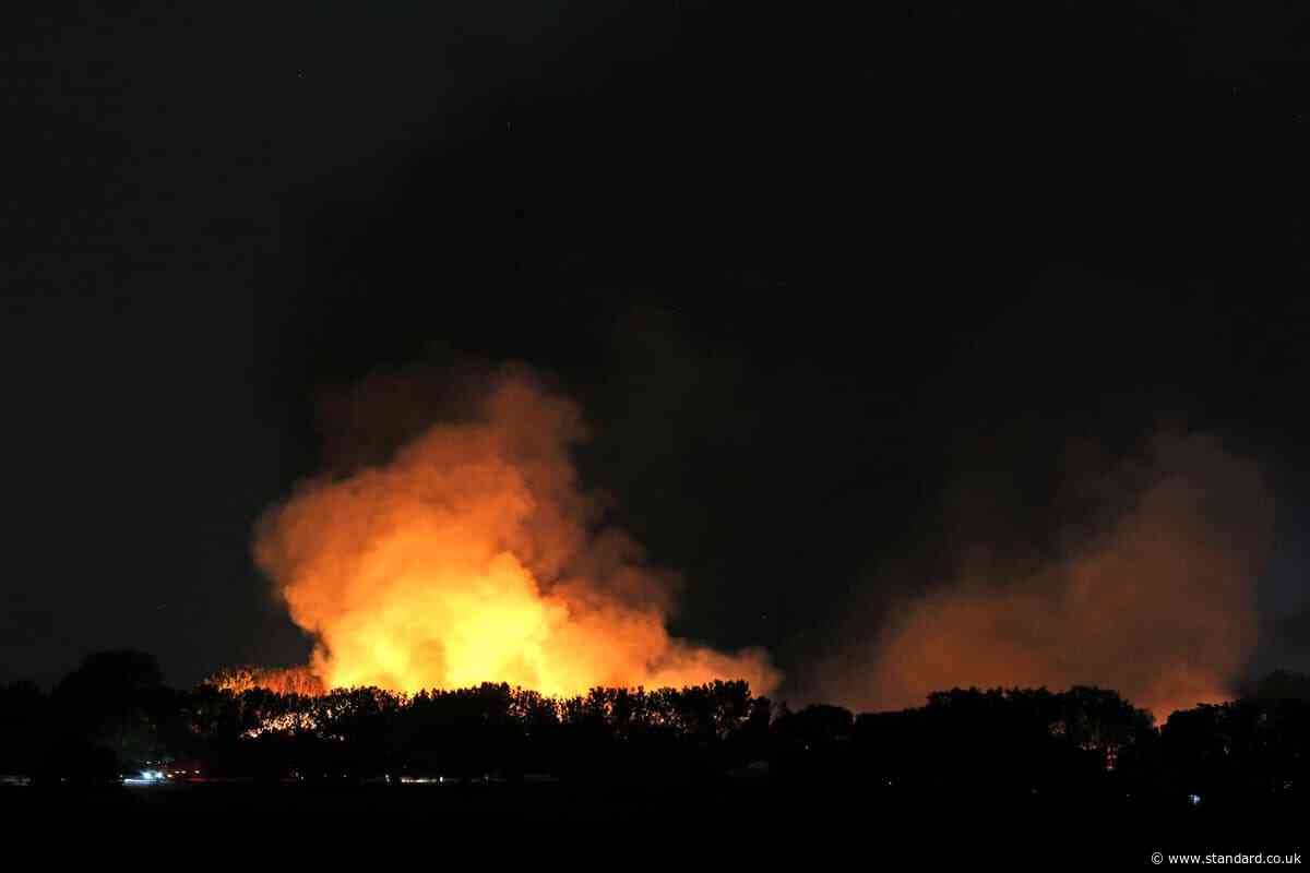 Residents evacuated as fertiliser explodes during industrial units blaze