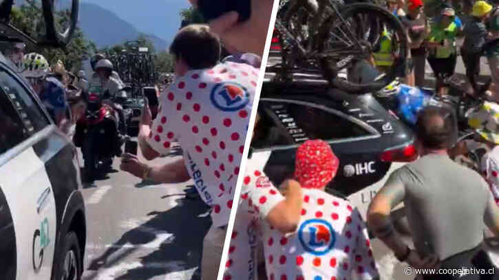 Ciclista colombiano sufrió grave accidente en el Tour de Francia por imprudencia de un espectador
