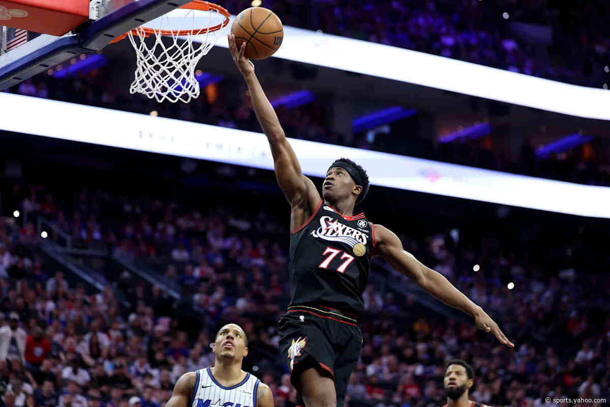 VJ Edgecombe celebrates LeBron James joining 76ers with 'Can't believe this my life' meme