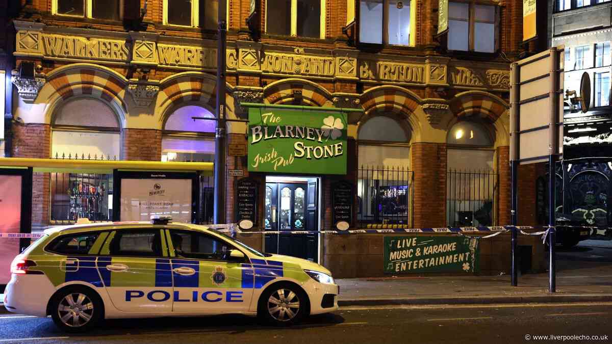 Man 'hit over head with bar' during fight outside Liverpool city centre pub