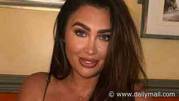 Lauren Goodger puts on an eye-popping display in a plunging grey corset bodysuit as she enjoys a night out in London