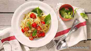 Spaghetti mit kalter Tomatensauce