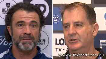 ‘We might have it out there’: Scott teases cheeky TV stoush with Lyon over Baz jibe