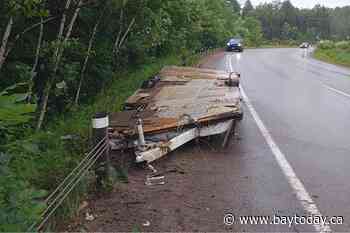 OPP seeks driver after detached trailer damages guardrail in East Ferris Township