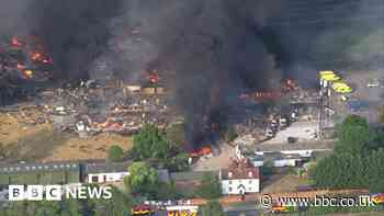 Watch moment of explosion as huge fire breaks out in Essex