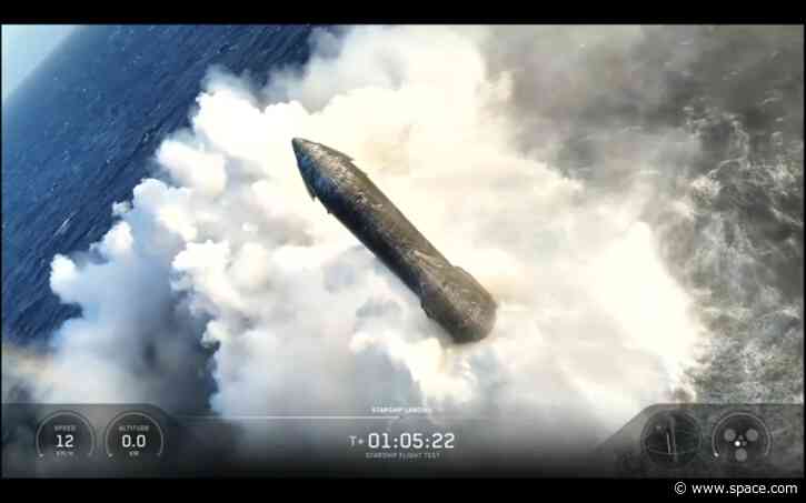SpaceX's Starship megarocket makes the 'softest splashdown' ever after launching next-gen Starlink satellites in Flight 13 test (video)