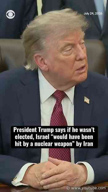 Trump says Iran would've hit Israel with a nuclear weapon if he hadn't been elected #shorts