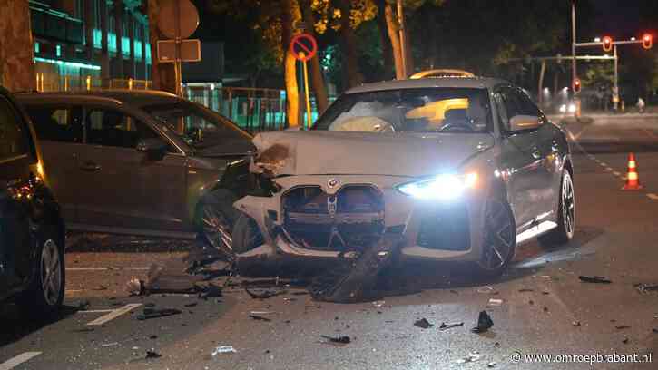 Automobilist veroorzaakt ravage in Breda, twee auto's gelanceerd