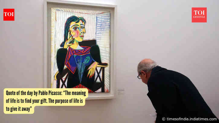 Quote of the day by Pablo Picasso: "The meaning of life is to find your gift. The purpose of life is to give it away"