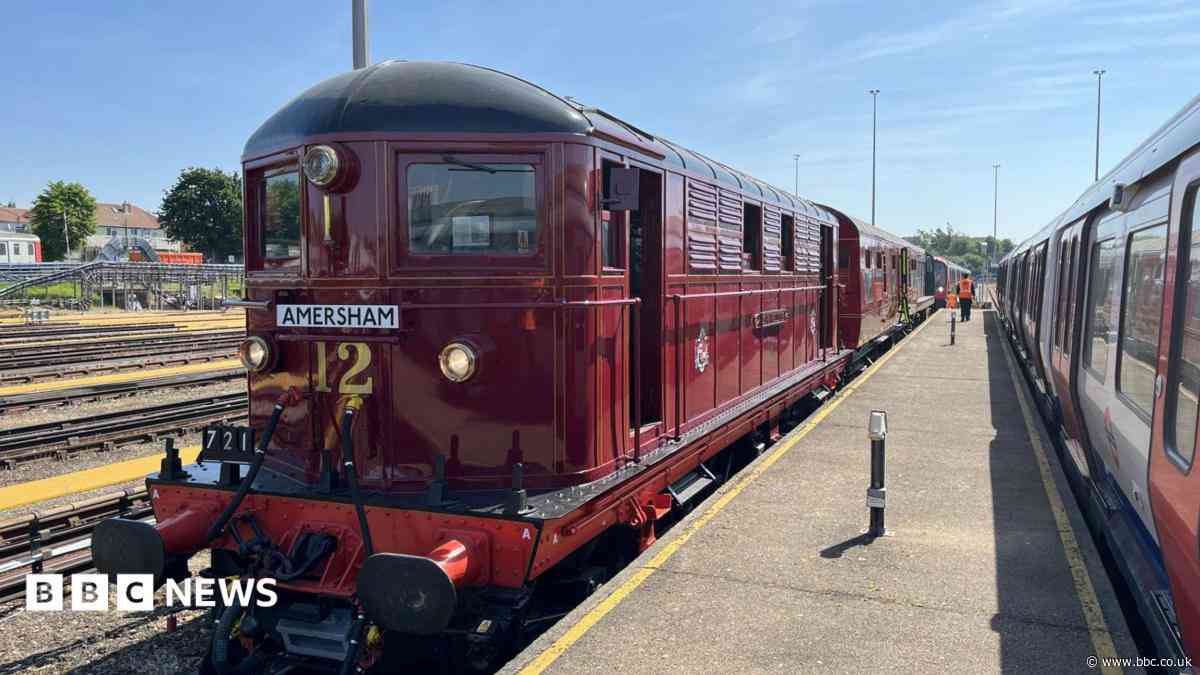 Vintage Tube trains journey into London's Metro-land