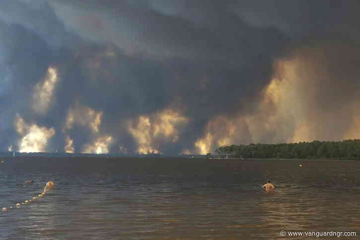 More than 160,000 flee out-of-control wildfires in France, Spain