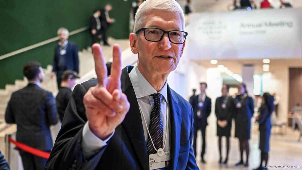 Apple krijgt op beurs weer glans terug: vertrekkend topman Tim Cook spoelt AI-pessimisme weg