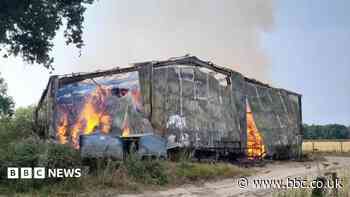 Barn fire and 1,000 tonnes of hay left to burn out