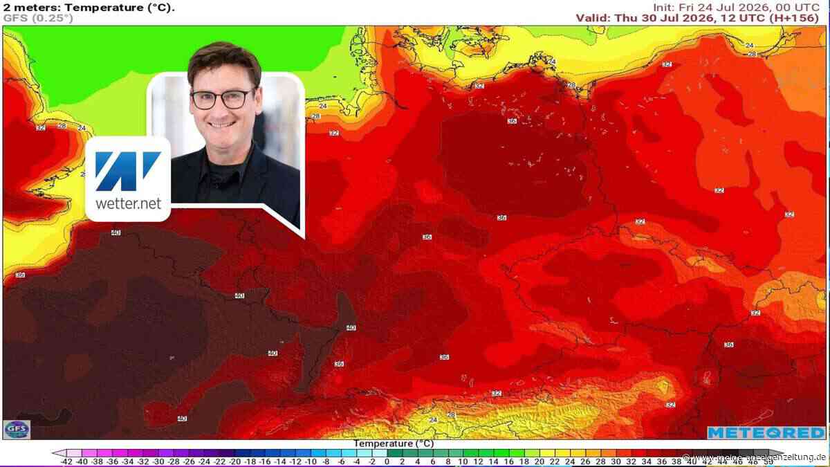 Nächste Hitzewelle beginnt: Wettermodell schlägt aus und zeigt für Deutschland extreme Werte bis zu 45 Grad an