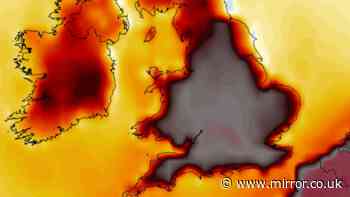 UK weather maps show 40C heatwave within days as 18 counties hit 39C or more