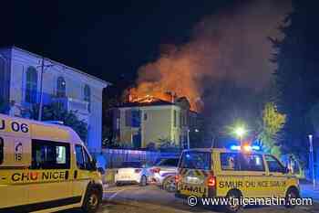 Impressionnant feu de maison dans la nuit de vendredi à samedi à Nice nord