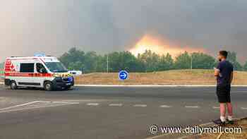 British families are evacuated from Bordeaux hotel at 3.30am as wildfires sweep across France and Spain
