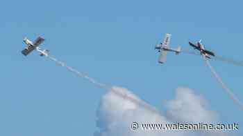 Wales Airshow 2026 timetable including after-dark show