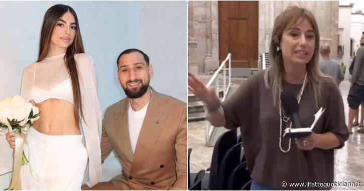 “Tra poche ore i funerali di Gigio Donnarumma e della compagna Alessia”: l’incredibile gaffe dell’inviata Rai al matrimonio del portiere è virale