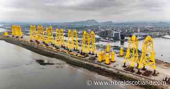 What are the yellow structures dwarfing Edinburgh? And how will they work?