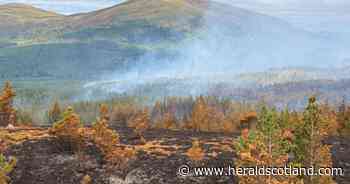 Smoke from Cairngorms wildfire drifts as far as Aberdeen