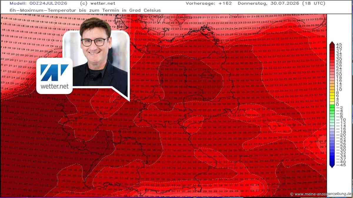 Neue Hitzewelle steht kurz bevor: Wettermodell berechnet extreme Werte bis zu 45 Grad