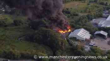 Firefighters work through the night as blaze tears through Rochdale site