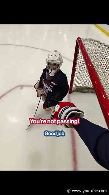 It’s Junior Rangers Camp, of course we have Matt Rempe content #mattrempe #metaglasses #hockey