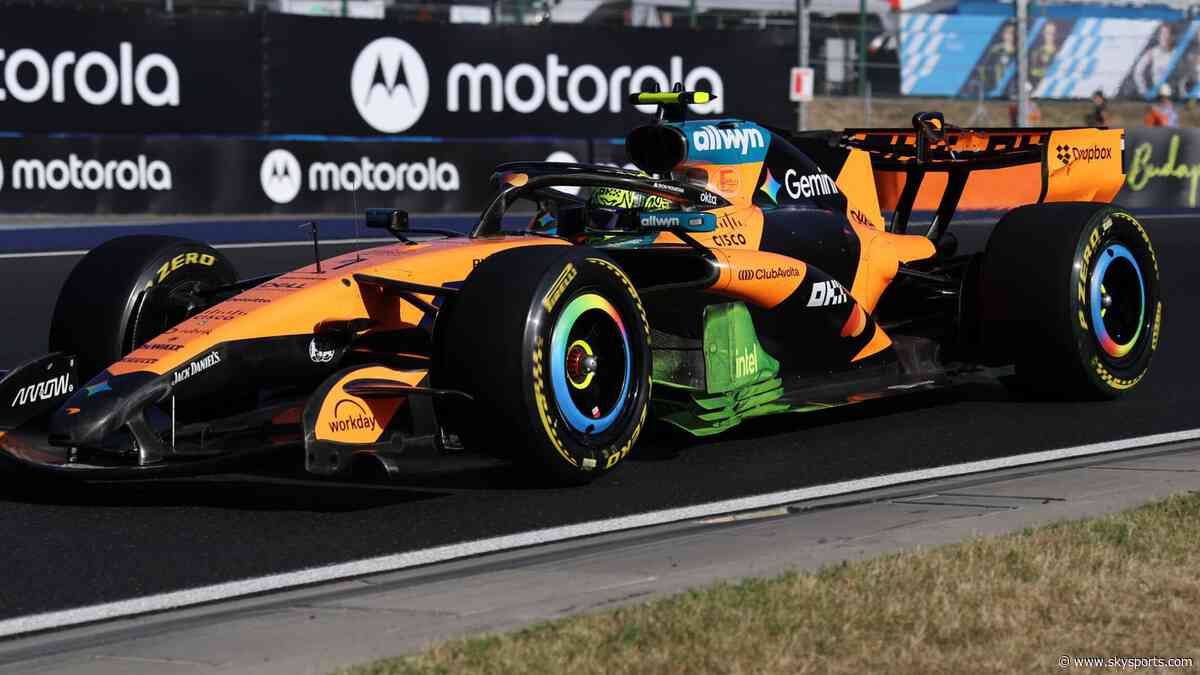 Norris puts upgraded McLaren on top from Hamilton in final practice