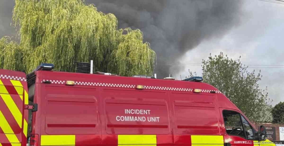 Twenty firefighters hospitalised after tackling inferno at Essex industrial estate