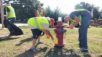 Okla. community volunteers repaint fire hydrants to improve visibility