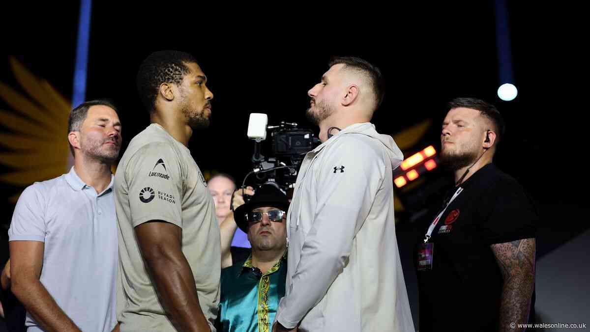 Anthony Joshua v Kristian Prenga UK start time, TV channel and full undercard