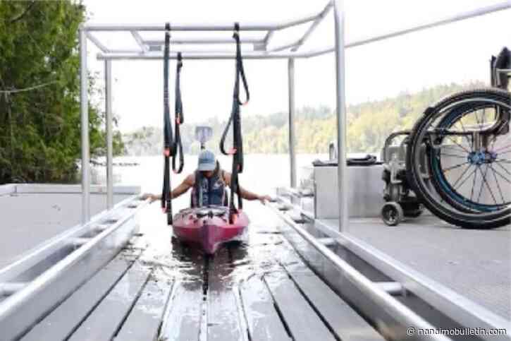 Adaptive equipment at Saanich lake puts wheelchair users at the helm