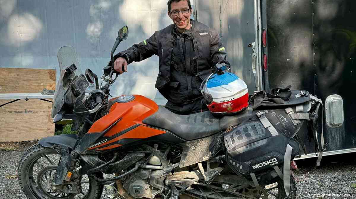 The special reason this Newcastle biker has taken on Earth's frozen frontiers
