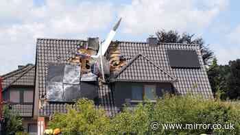 Germany plane crash horror as jet smashes into home with at least one person dead