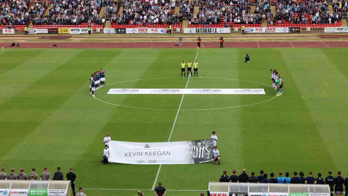 Kevin Keegan remembered at Gateshead vs Newcastle match as players and fans honour legend