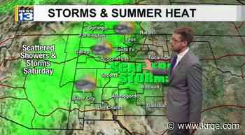 Monsoon storms, localized heavy rainfall possible this weekend