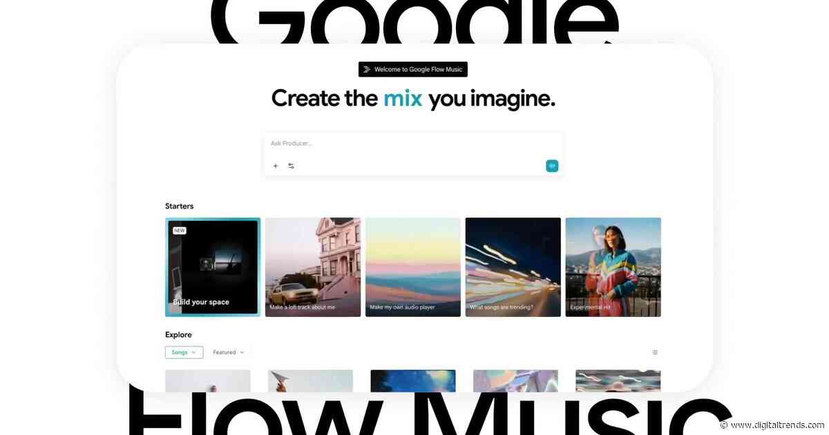 Google Flow Music Spaces is becoming an all-in-one AI music studio
