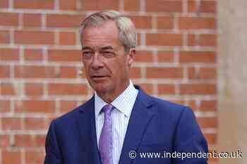Reform wouldn’t take Tory reject, Farage says as he calls for voters who think he’s a crook to get rid of him